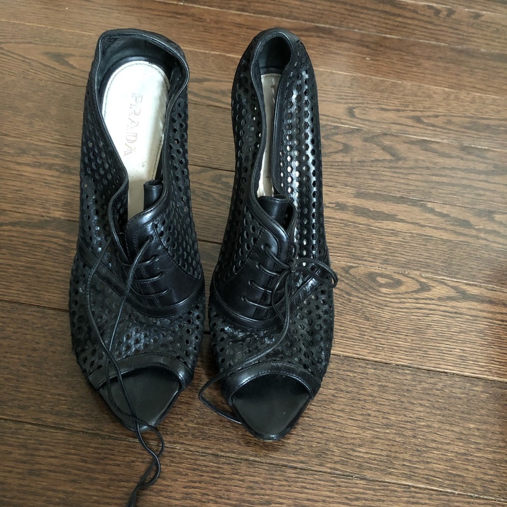 Prada lace up shoe
